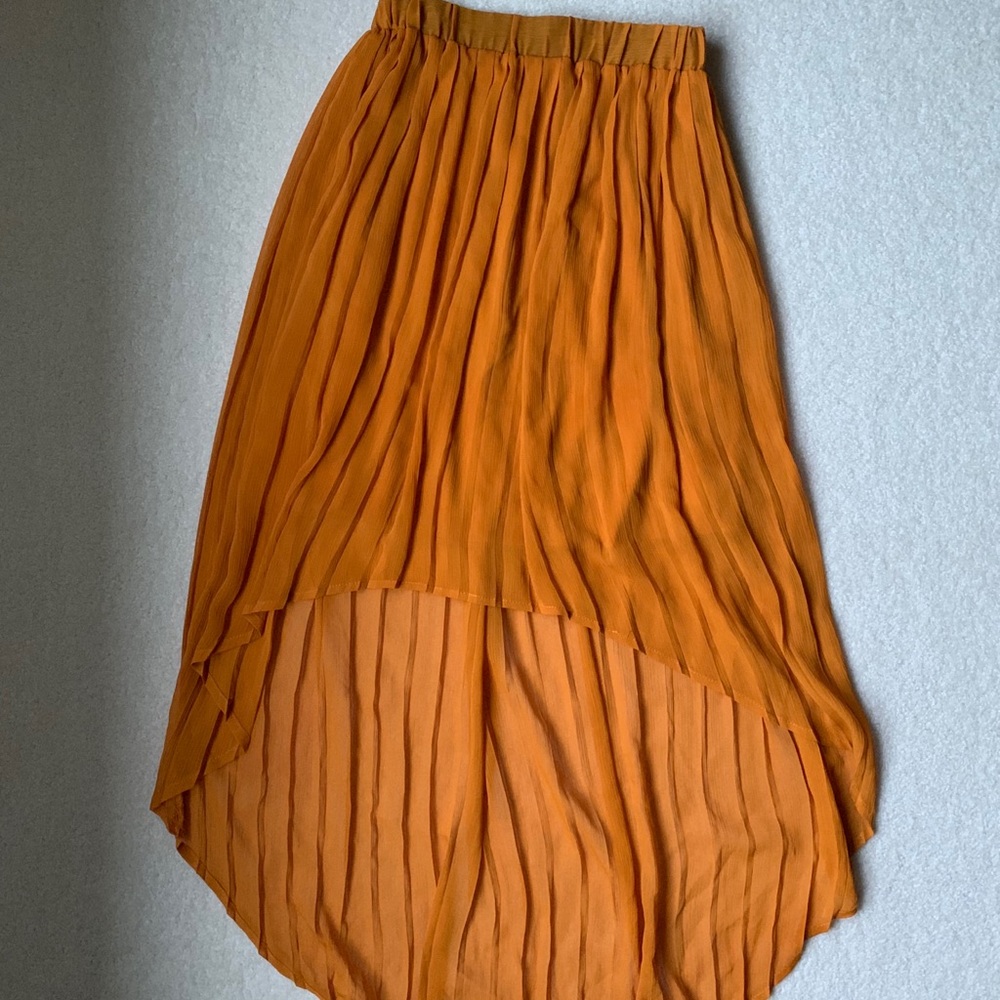 Orange Hi-lo Skirt